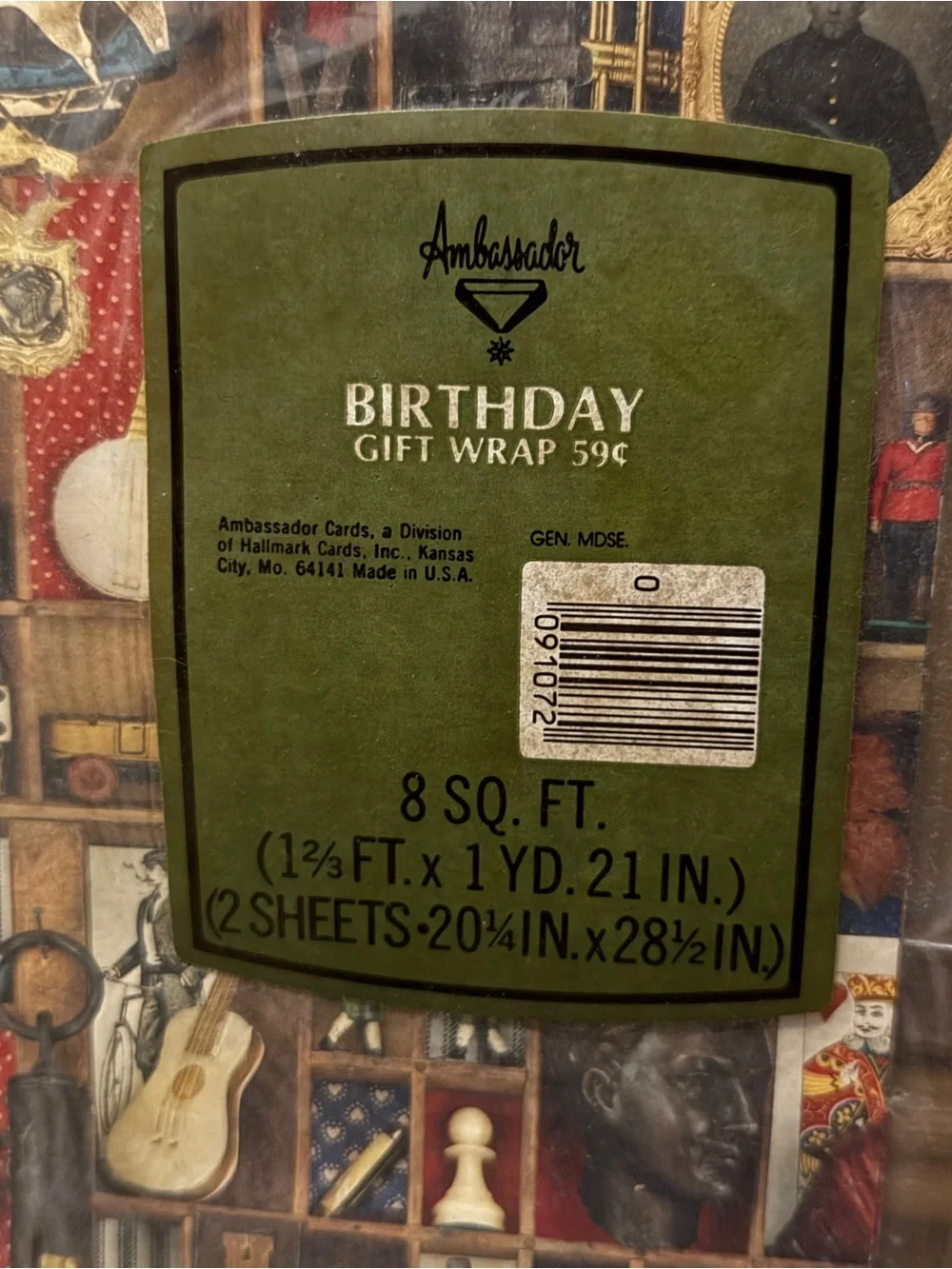 I Spy core Vintage Birthday Gift Wrap